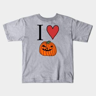 Halloween Horror Pumpkin Love Kids T-Shirt